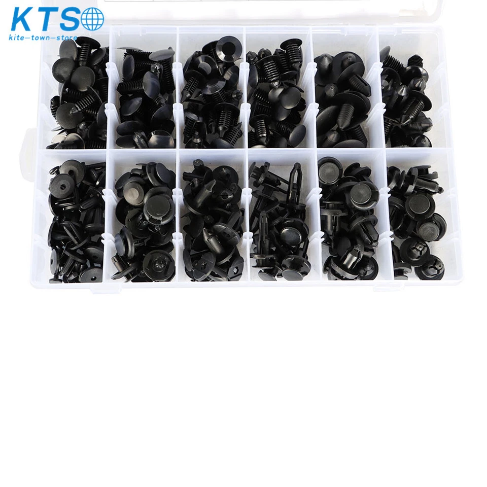 Surtido de 192 clips de retención de pasador de empuje para Toyota Honda GM Ford automotriz Foto 3 de 4