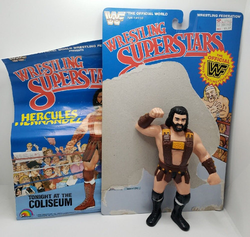 WWF LJN Hercules Hernandez Action Figure 1987 with...