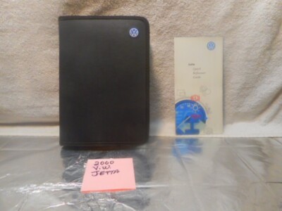 2000 00 VW Jetta Owners Manual w/Quick Ref Guide & Service Books & Binder Case
