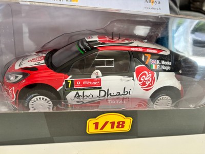Altaya 1/18 Citroën DS3 WRC 2016 N°38, Pilote K. Meeke, Moulage, Blanc