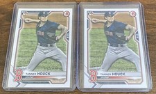 Tanner Houck 2021 Bowman Rookie RC #21 Boston Red Sox Lot (2)