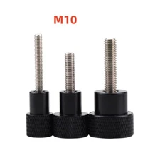M10 Stainless Steels Knurled Thumb Screw Aluminium Hand Grip Knob Bolts Din 464