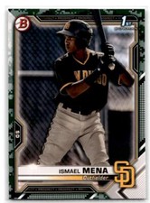 2021 Bowman #BP-36 Ismael Mena Prospects Camo San Diego Padres
