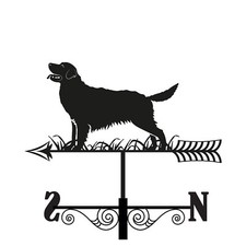 Primus Metal Golden Retriever Silhouette Weathervane Garden or Outdoor Decor