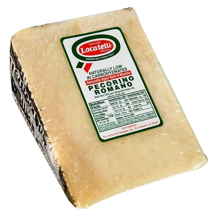 Locatelli Pecorino Romano, 1.15 Pound wedge Locatelli made with sea salt