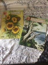 Vintage Let Us Paint Books Flowers  Landscapes Leonardo Collection
