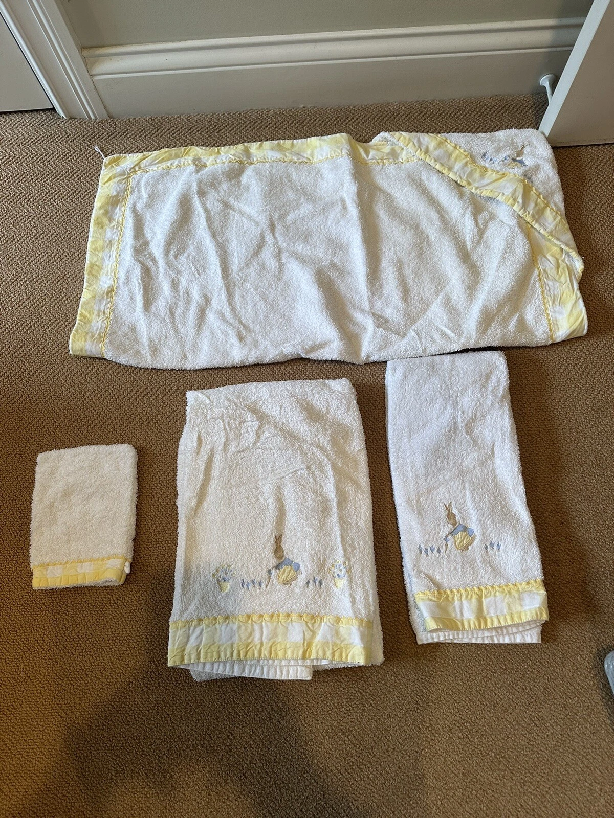 Jacadi Set of Four Children’s Appliqué Towels