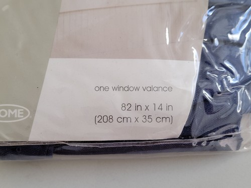 2004 Target Home Single Cotton Window Valance Solid Tab Top 82" x 14" - New NIP - Picture 17 of 40