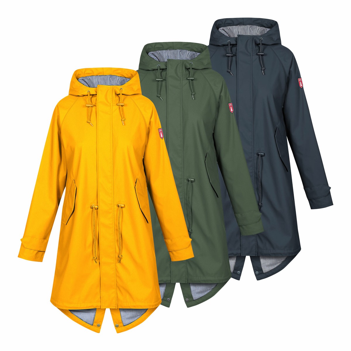 Parka Derbe Regenmantel Olive Derbe Regenjacke Herren Oliv Derbe