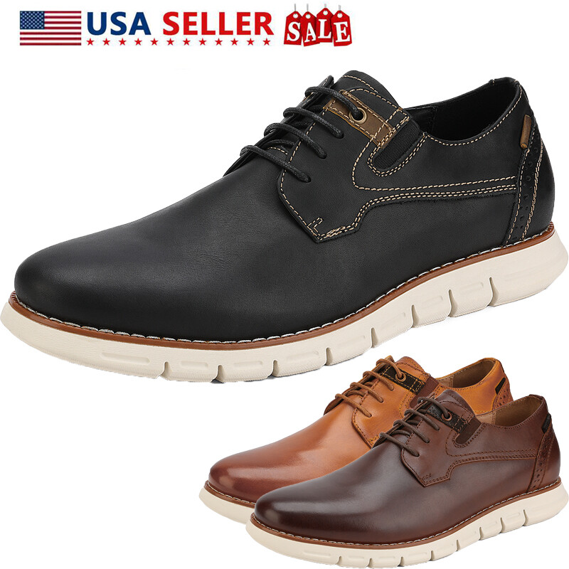 Bruno Marc Mens Genuine Leather Oxford 