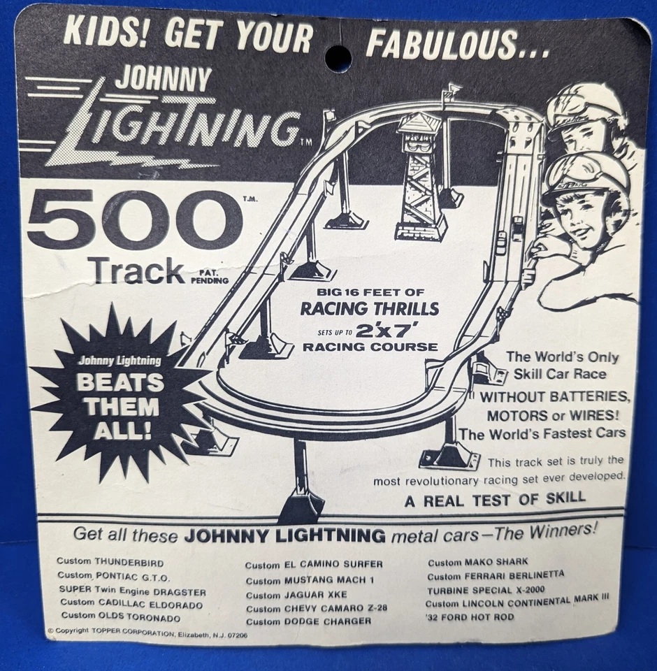 Juguetes de colección Johnny Lightning Topper Jaguar XKE - azul Foto 2 de 4