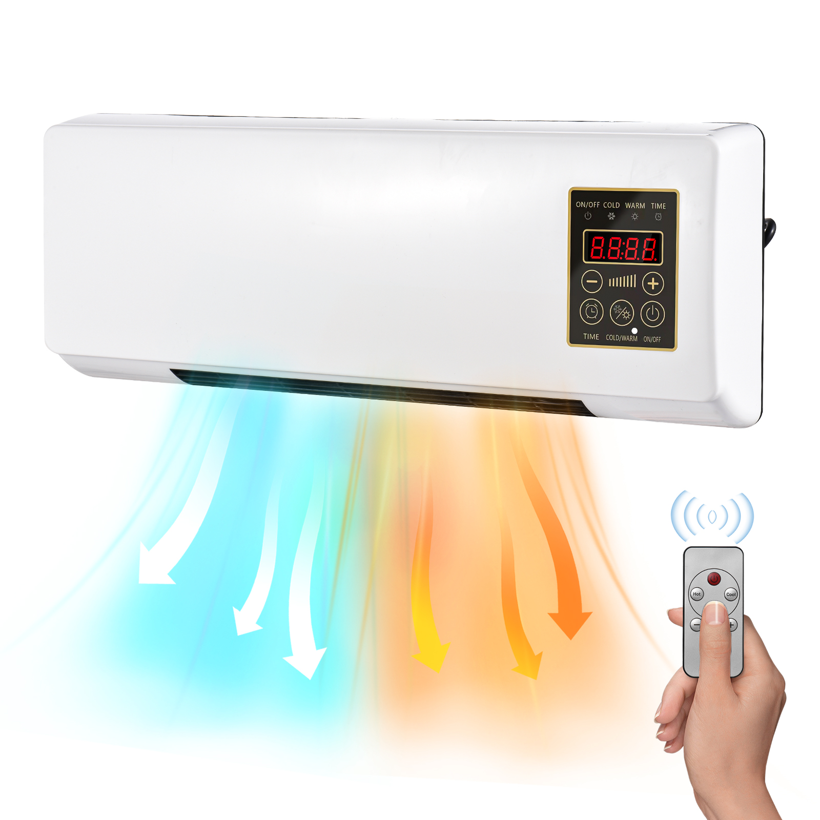 Heater and Air Conditioner Combo Wall Mounted 2 In1 Electric Heater  Efficient | eBay