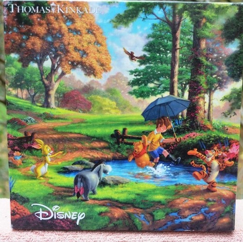 100% COMP. 2014 CEACO DISNEY THOMAS KINKADE 750 PIECE JIGSAW -WINNIE THE POOH