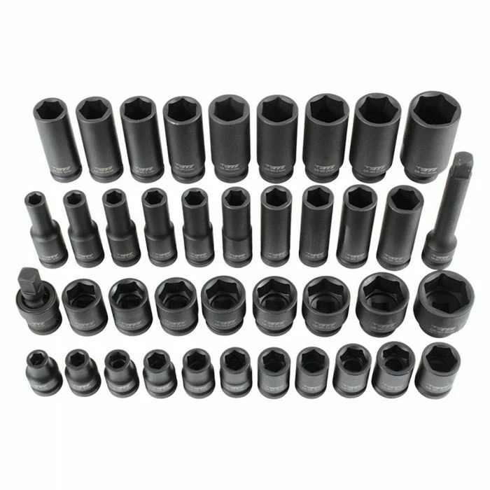TTI 40 PIECE METRIC 1 2INCH IMPACT SOCKET SET TT12D40ISS eBay