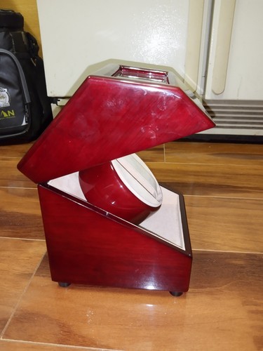 Rocket RedBox Handcrafted Mahogany Wood Single Watch Winder Excellent Condition - Picture 5 of 7