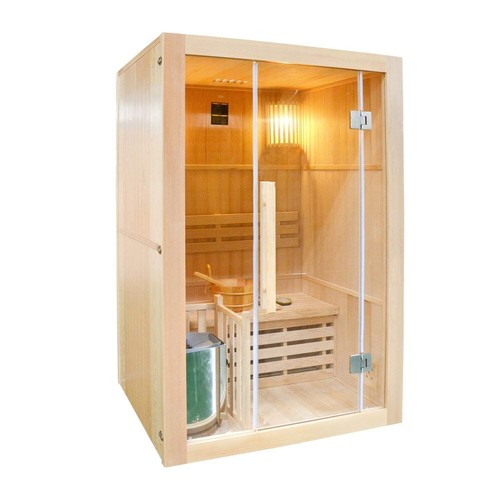Greenland 2 Person Finnish Indoor Traditional Steam Sauna 3500W - Picture 4 of 10