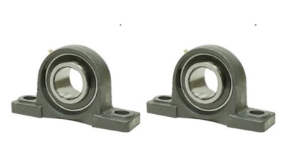 2-Pack 1-5/16'' Bore UCP207-21 Self-Align Pillow Block Bearing Solid Base 