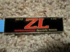 2012 Camaro Ss Zl Supercharged Slp Dash Plaque 210 Brand New Factory Original