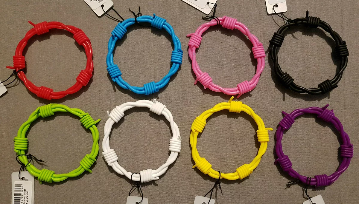Silicone Bracelet Barbed Wire Band Friendship Band Summer Funky