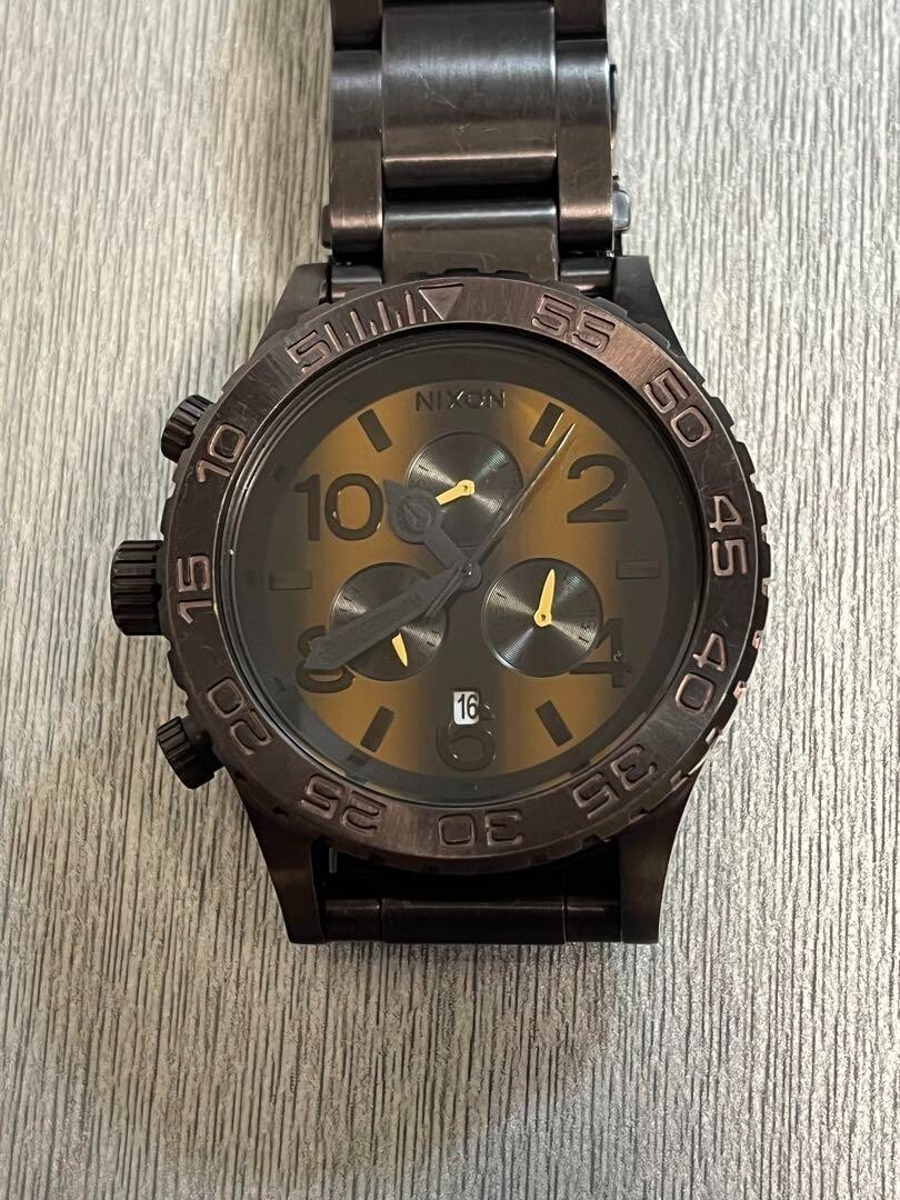 Used Nixon 42-20 CHRONO TIGER EYE Men Women Wristwatch from