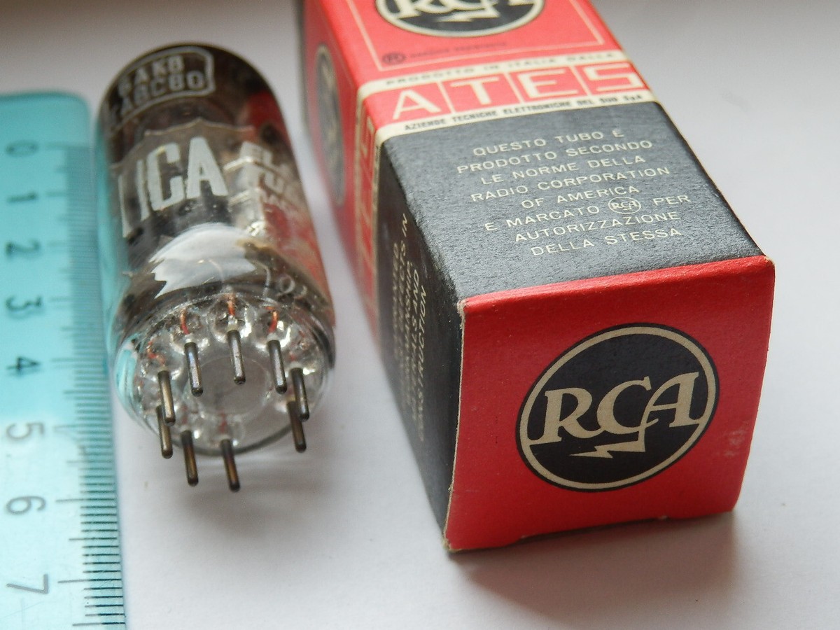 Valvola EABC80 Usata - Marche Miste: Valvo, Telefunken, Siemens, WF, RCA (3235)