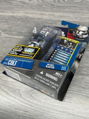 Tarjeta azul Clone Wars Commander Colt, CW52, Star Wars, Hasbro 2011 - Imagen 10 de 24