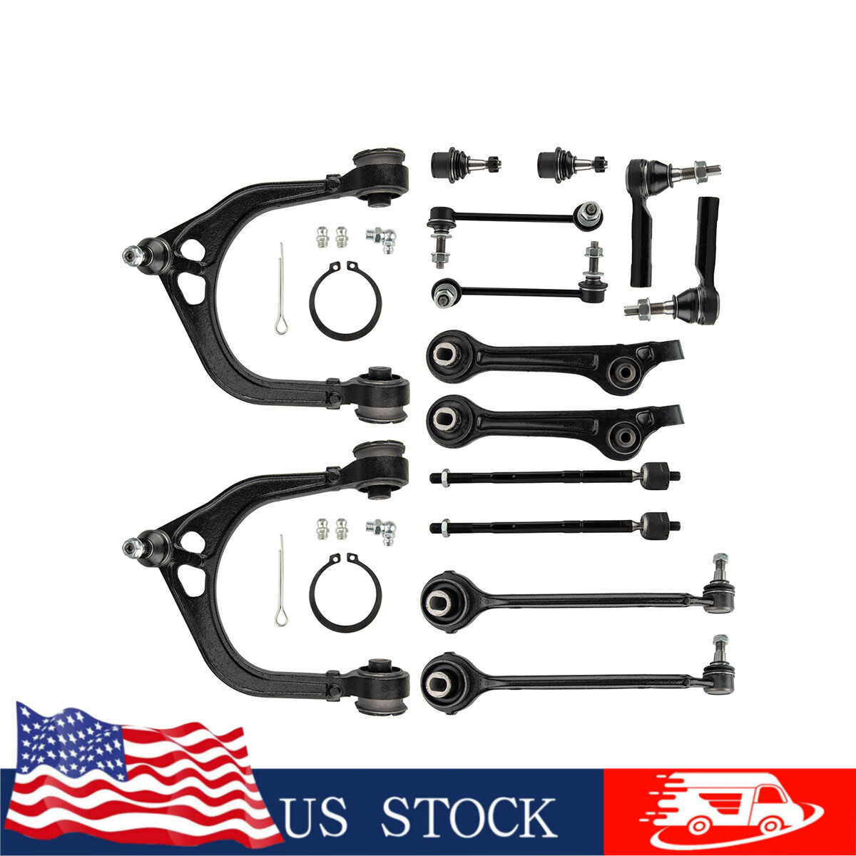 14pcs Front Control Arm Suspension Kit for 2011-2014 Chrysler 300 & Dodge Charger