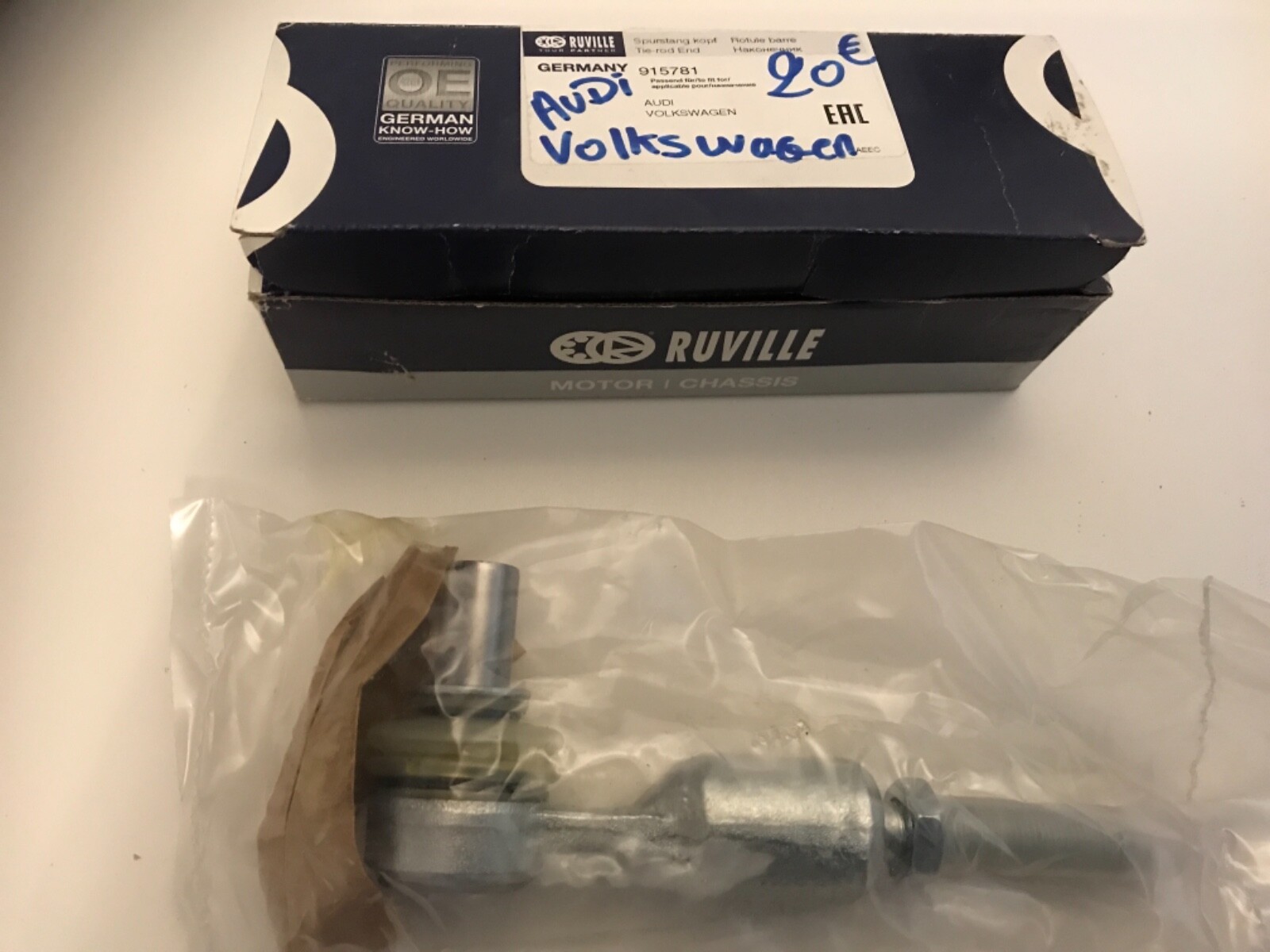 Rotule de direction Ruville 915781 corrige usure pneu Volkswagen Passat