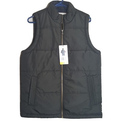 Weatherproof Vintage Mens Size Small Polyester Cotton Blend  Full Zip Vest Green