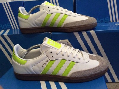 adidas samba white yellow