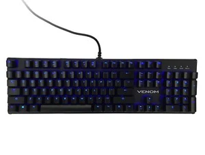 Venom BlackStrike Stage 4 Mechanical Keyboard Corded Clicky Switch Illuminated