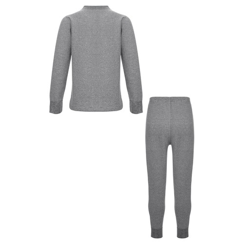 Kids Boys Girls Underwear Long Sleeve Pajama Set 2-16 Years Nightwear Thermal - Picture 40 of 71