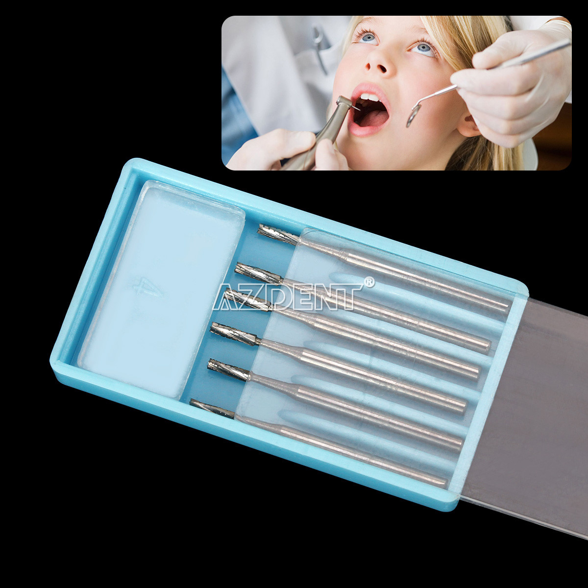 6X Dental Surgical Carbide Burs 25mm 557 FGOS Bone Cutting FG557XL 1