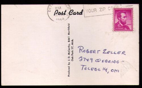 Jerry Lampe 1964-1967 Detroit Tigers HANDSIGNIERTE ECHTFOTO McCarthy POSTKARTE - Bild 2 von 2