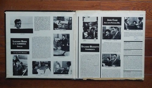 BERIO & e.e. cummings Circles JOHN CAGE Aria RARE Vinyl LP Record EXPERIMENTAL - Picture 5 of 5
