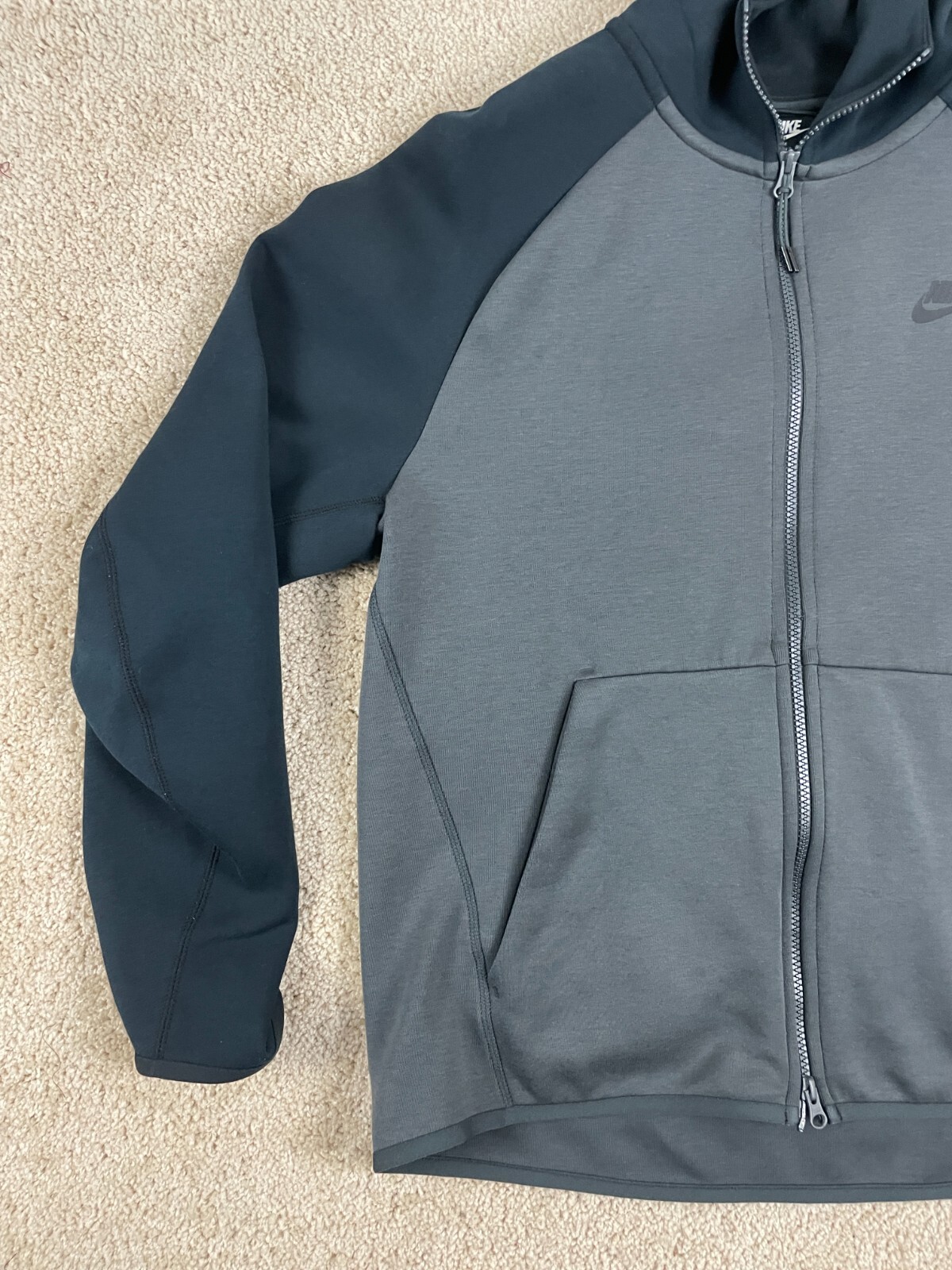 Nike Athletic Basic Jacket Mens Large Full Zip Ho… - image 4