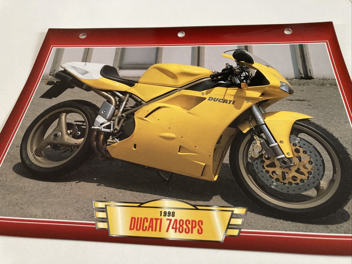 Ducati 748SPS 1998 748 SPS fiche carte moto passion collection