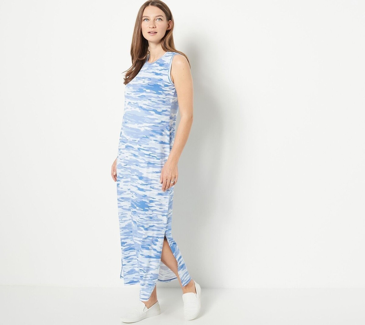 blue camo dress Sky Blue Camo Longsleeve – Goodbye Bread main image 1