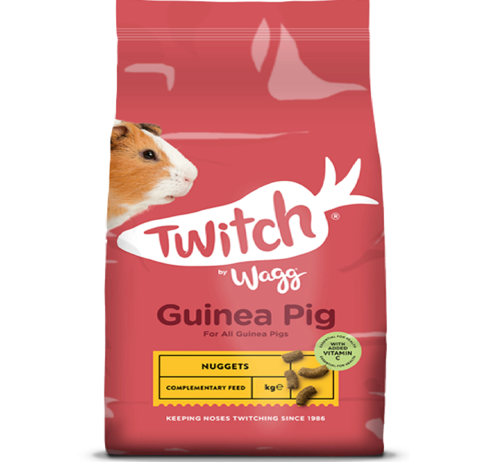 TWITCH GUINEA PIG NUGGETS 2kg 4kg 10kg : Wagg Small Animal Food Dry Adult Pellet