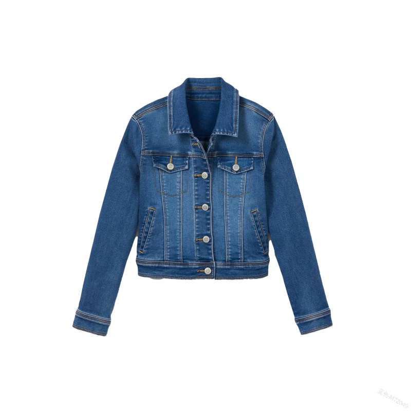 Ladies tailored denim jacket top