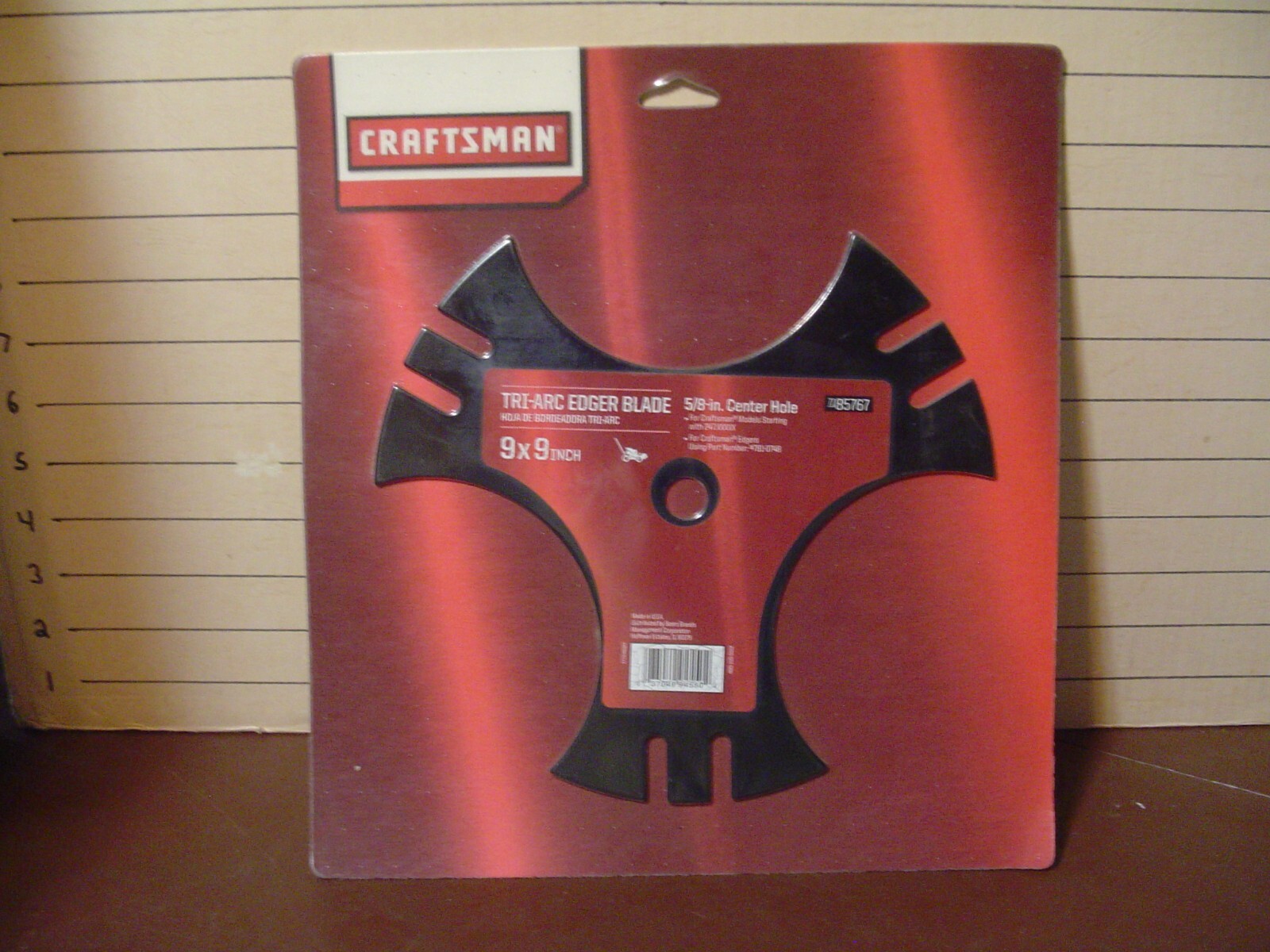 NEW Craftsman TriArc Edger Blade 7185767 9"x9" 5/8" part 7810748