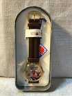 Mens Sun Time Chicago Bulls Basketball NBA Floater Sports Watch