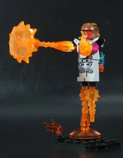 LEGO Custom Minifigure Flaming  & Energized Warrior
