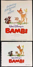 Bambi ORIGINAL 1966 Rerelease Press Kit + 32x Press Stills Walt Disney RR