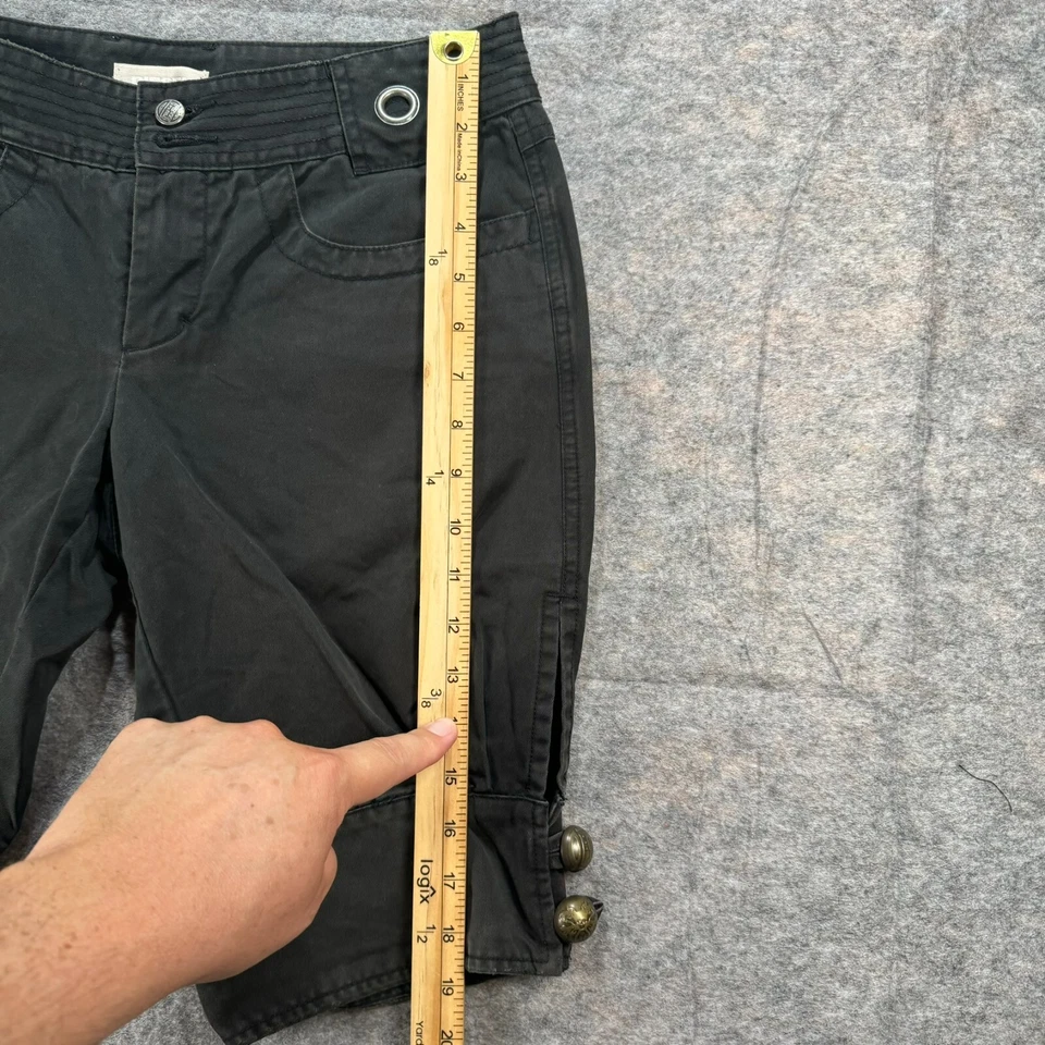 Bermuda Diesel Feminina Tamanho 27 Preta Comprimento do Joelho Algodão (30x11) - Imagem 2 de 4