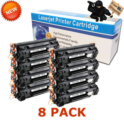 8 PK Black Toner CRG125 For Canon 125 imageCLASS LBP6030w LBP6000 MF3010 Printer