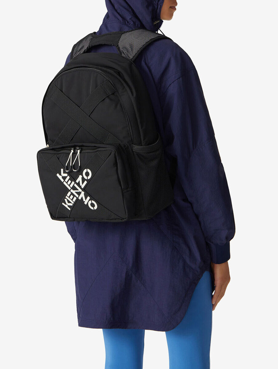 KENZO SPORT STRAP BACKPACK BLACK KENZO SPORT STRAP BACKPACK BLACK