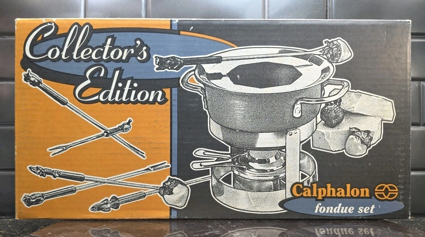 Calphalon Fondue Set Collector's Edition 1.5qt Anodized Aluminum Pot Z1091.5 New
Opens in a new wind