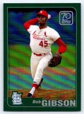 2021 Topps - Chrome 70 Years of Topps Baseball Bob Gibson #70YTC-51 Cardinals 