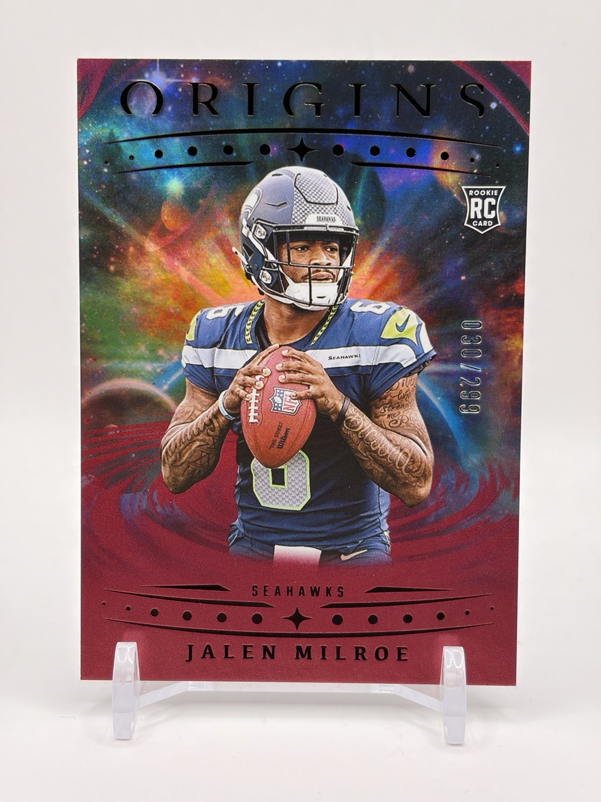 2025 Panini Origins - Rookies Jalen Milroe, Jalen Milroe #103 Holo Red /299 (RC)